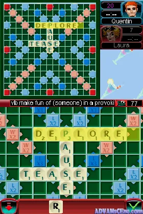 Scrabble Interactive - 2009 Edition (Europe) (En,Fr) screen shot game playing
